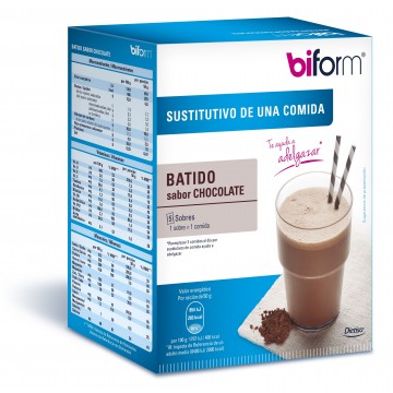 Batido chocolate 6 sobres sustitutivo comida BIFORM