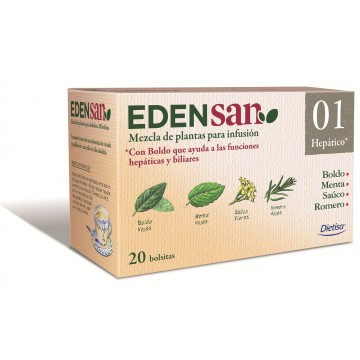 Edensan 01 Hepatico    20 filt. DIETISA