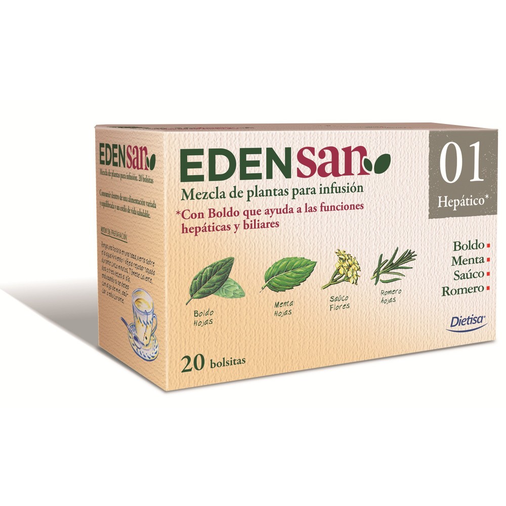 Edensan 01 Hepatico    20 filt. DIETISA