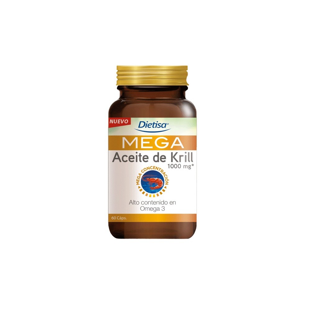 Mega Aceite de Krill  60 cap. 1000 mg. DIETISA