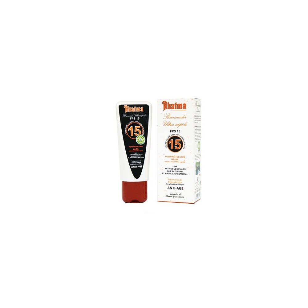 Bronceador 100 ml.  FPS15  RHATMA
