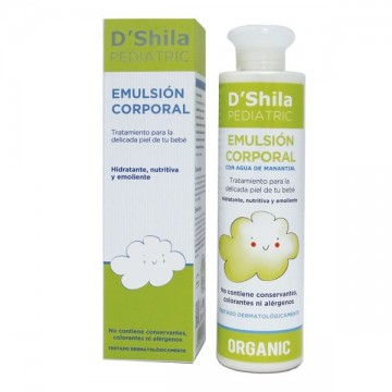 Emulsion corporal bebe 200 ml.  D'SHILA