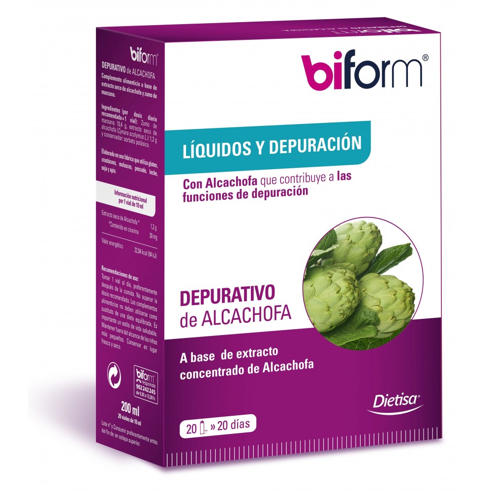 Depurativo Alcachofa Biform 20 viales DIETISA
