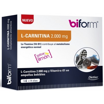 Carnitina 2000 mg. 14 viales BIFORM