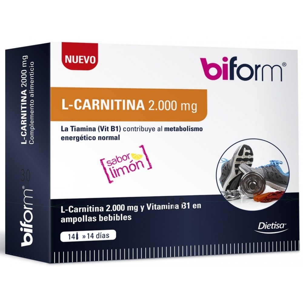 Carnitina 2000 mg. 14 viales BIFORM
