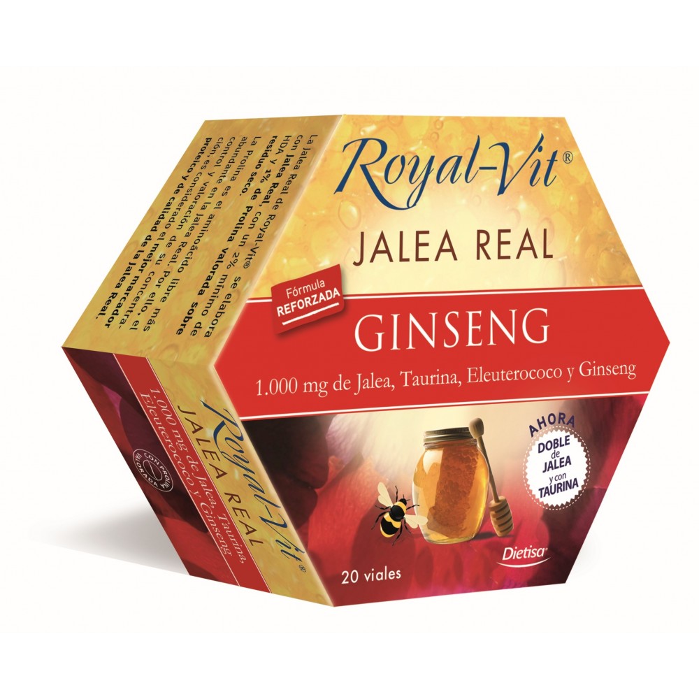 Jalea Real Ginseng Taurina Royal Vit 20 amp. DIETISA