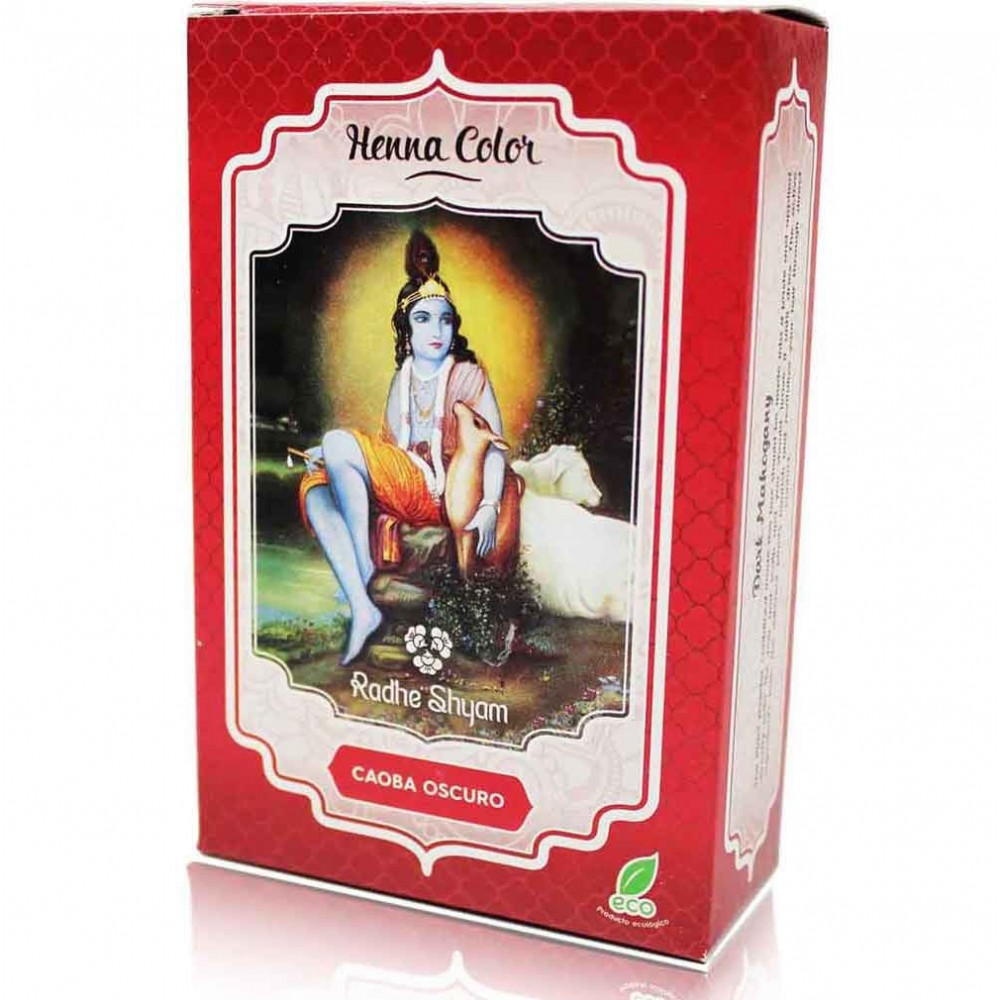 Henna polvo caoba oscuro 100gr. RADHE SHYAM
