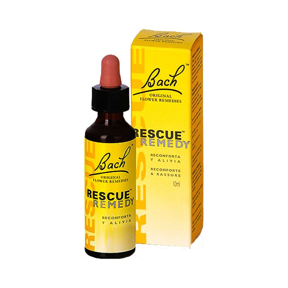 Rescue gotas 10ml. Bach caja y botella