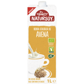 Bebida avena Eco 1 l. caja de 12 unidades.  Natursoy