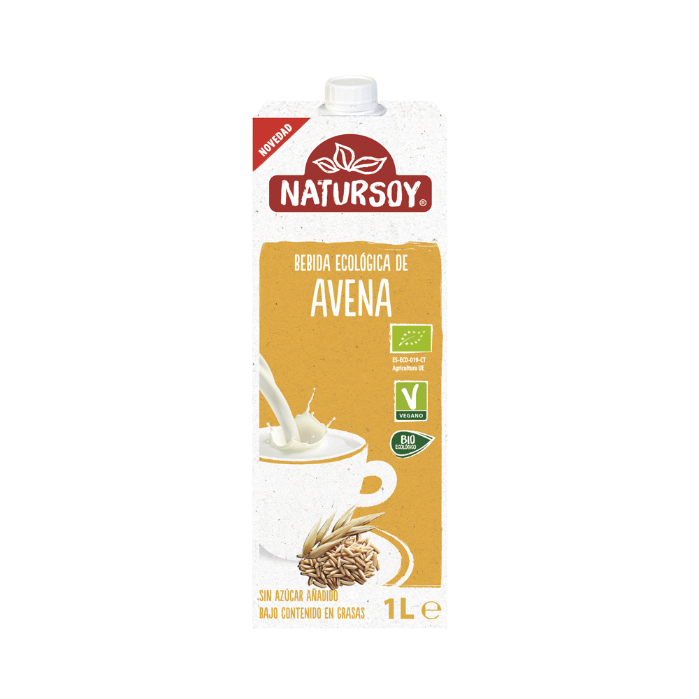 Bebida avena Eco 1 l. caja de 12 unidades.  Natursoy