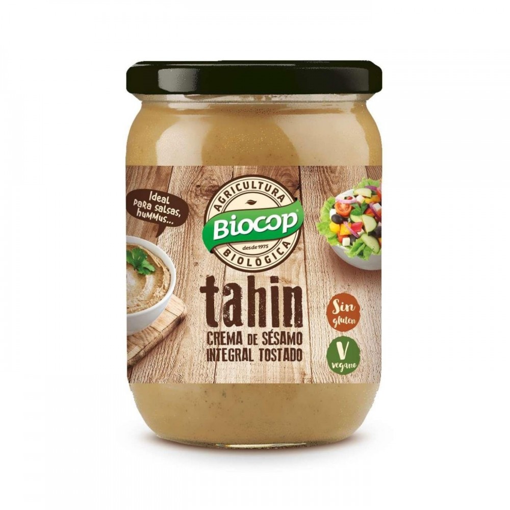 Tahin tostado Bio 500g.  BIOCOP .Pure de sesamo tostado