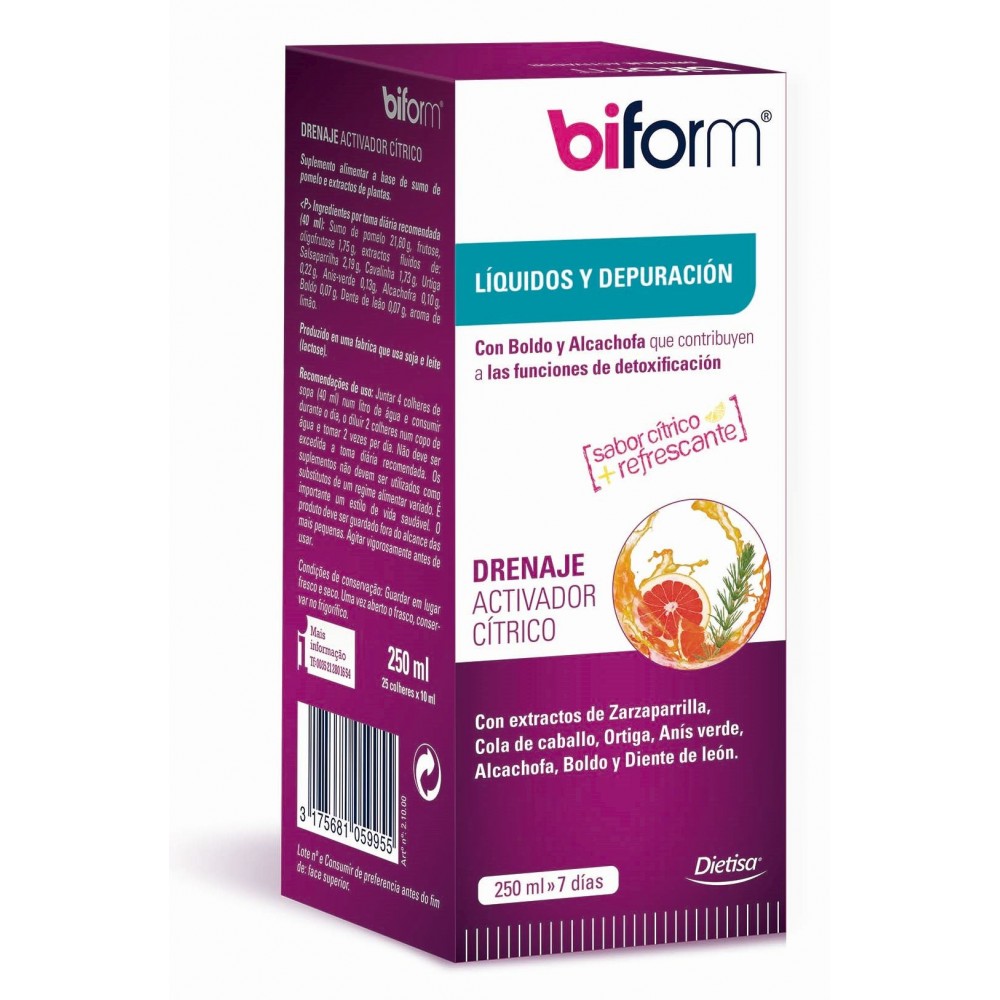 Drenaje citrico2 50 ml.  eliminación liquidos BIFORM